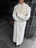 Isabella Wool Maxi Coat - Creme