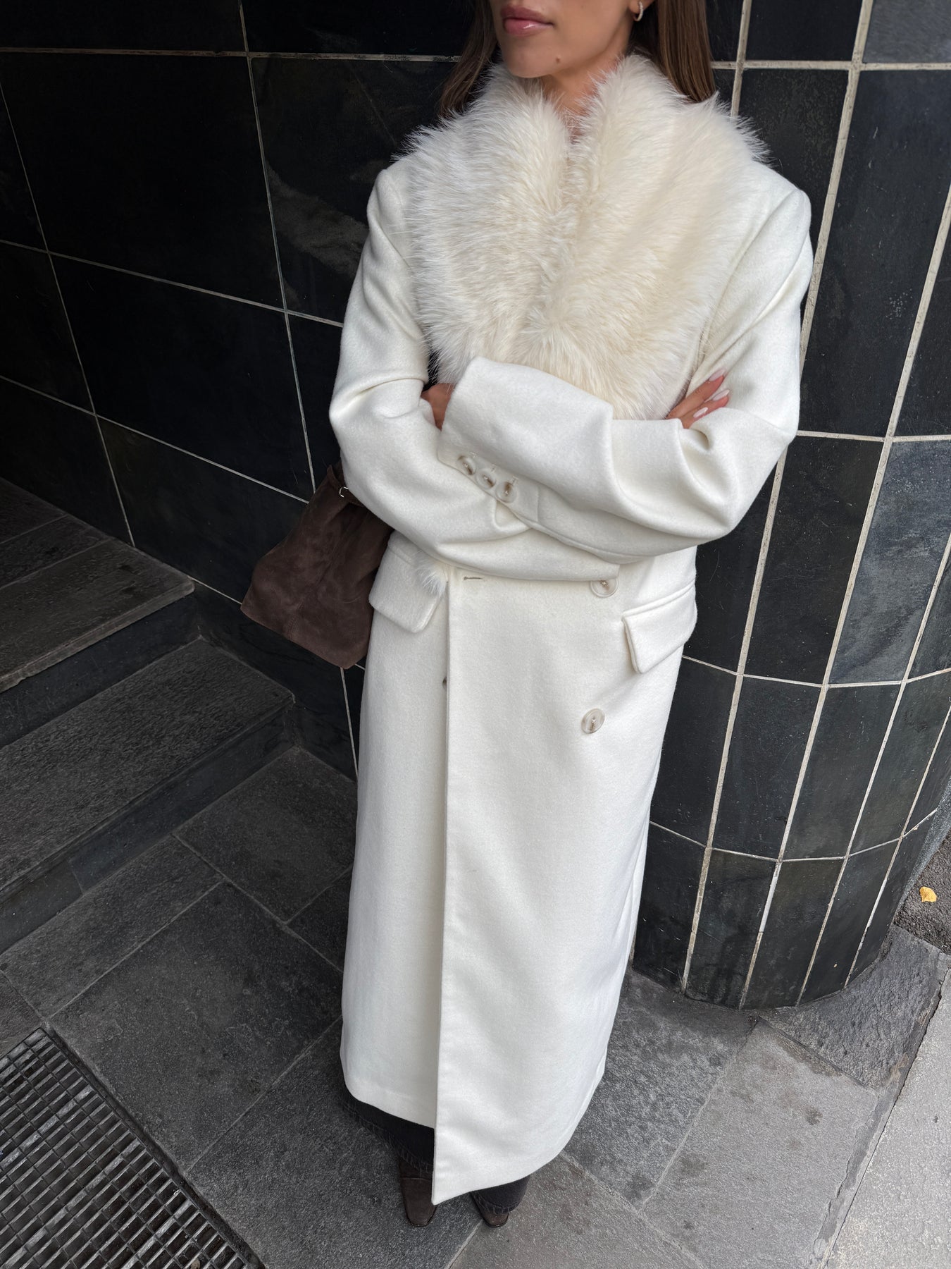 Isabella Wool Maxi Coat - Creme