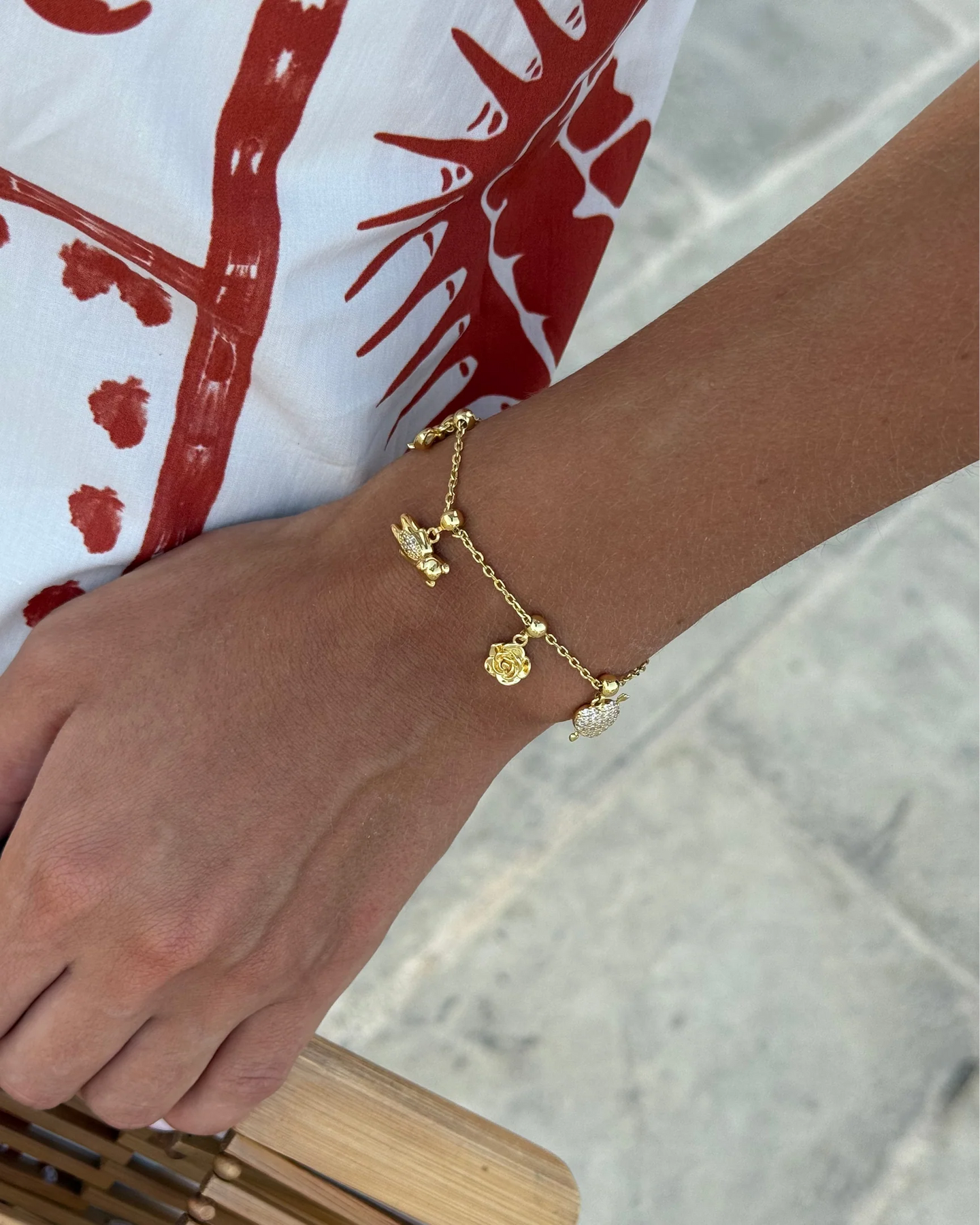 Rose Charm - Guld