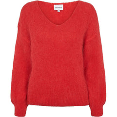 Milana Ls Alpaca Pullover - Lipstick Red