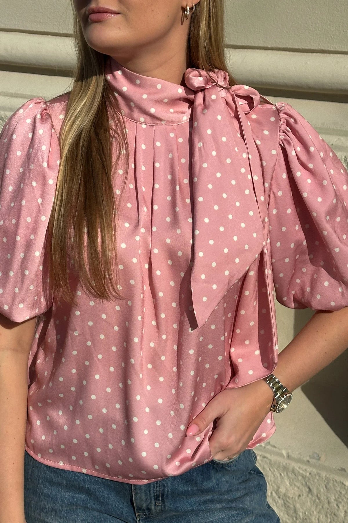 Noella Kesha Blouse - Carmine Blush Print