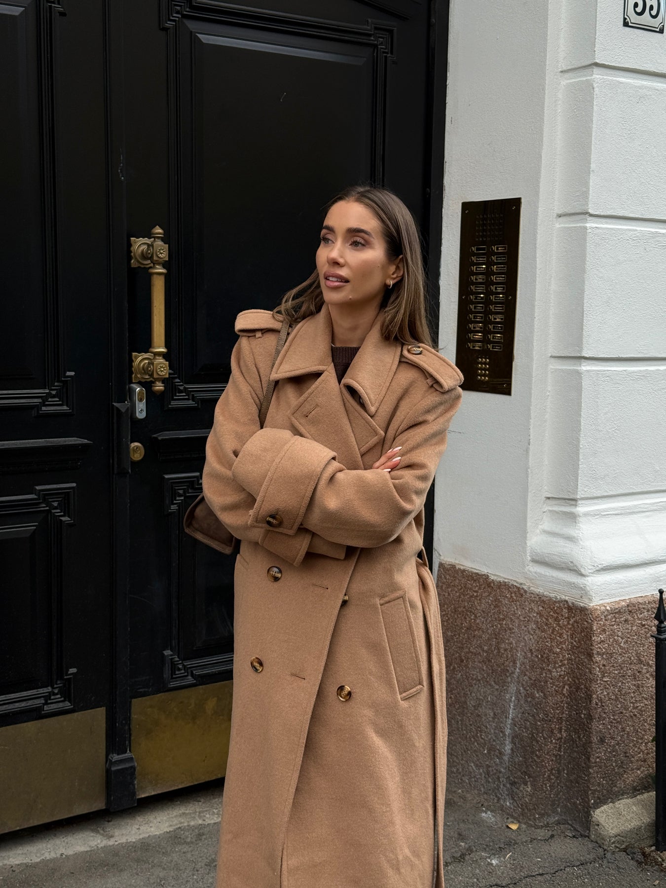 Filippa Wool Maxi Coat - Camel