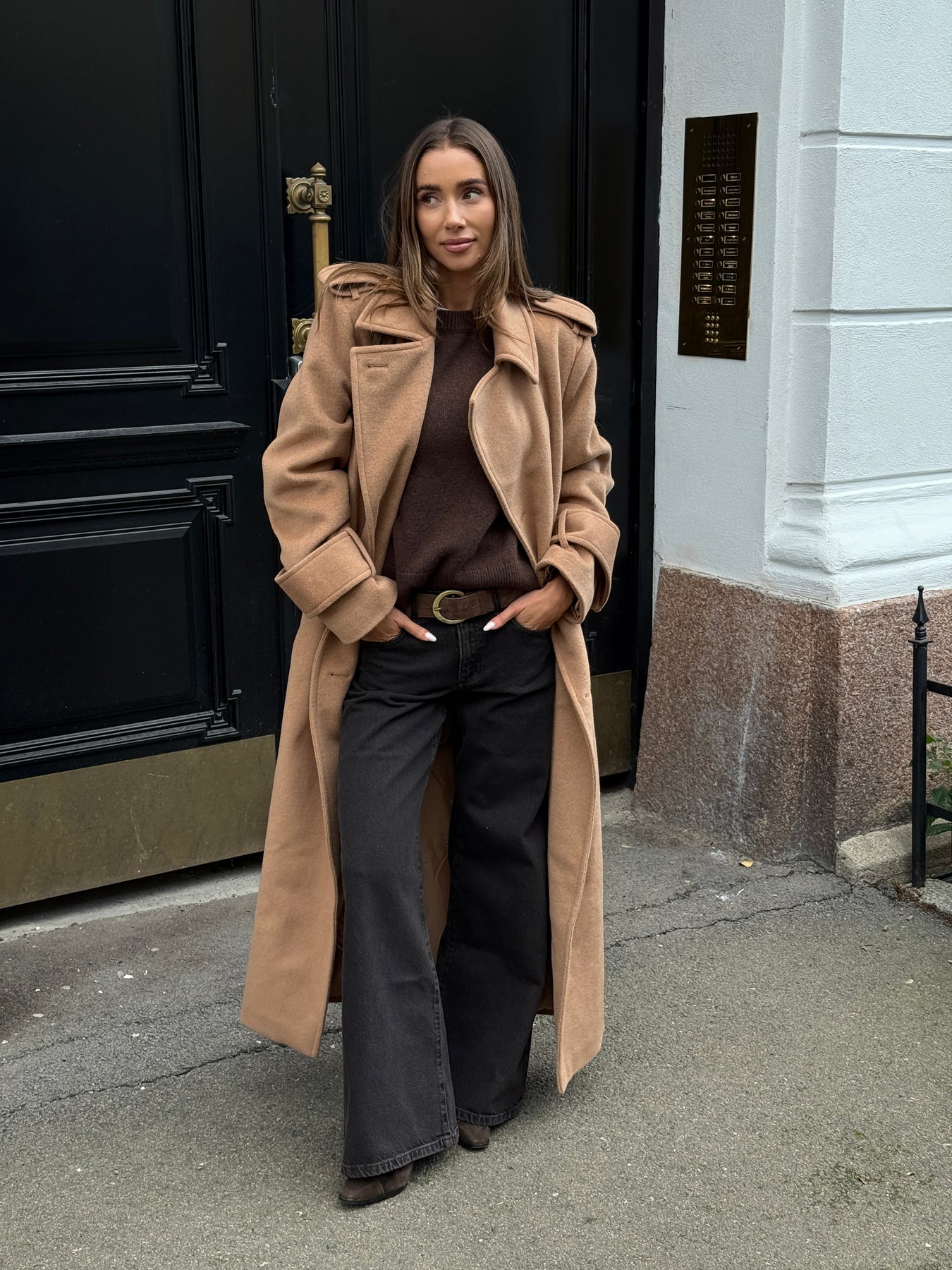 Filippa Wool Maxi Coat - Camel