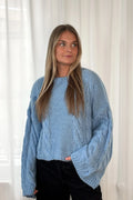 Lyza Sh Knit - Light Blue