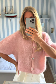 Idaic SS Cardigan - Light Pink