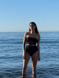 Flower Swimsuit - Svart