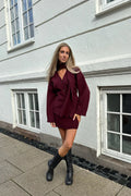 Karmaic Fitted Cardigan - Bordeaux