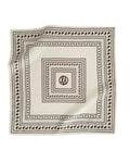 Paisley Scarf - Cream & Mocha Mousse