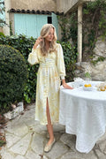 Adelic Long Dress - Sunlight Blossom
