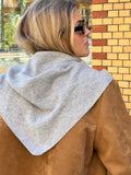 Victoria Wool Cashmere Scarf - Grey Melange