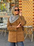 Victoria Wool Cashmere Scarf - Grey Melange