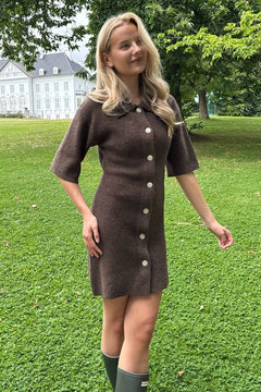 Oliviaic Knit Dress - Dark Brown