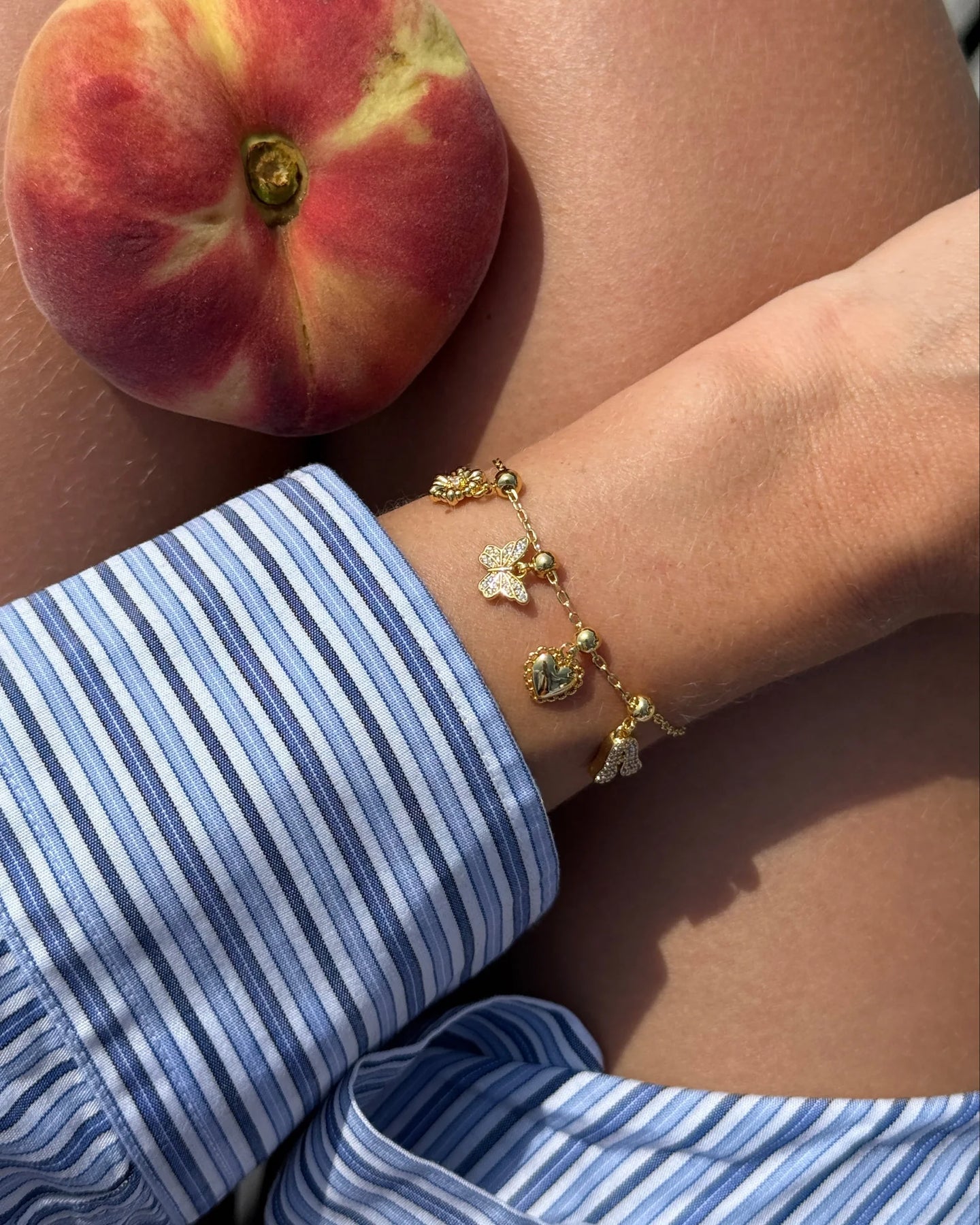 Heart Charm - Guld