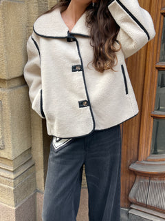 Edmund Teddy Jacket - Ivory