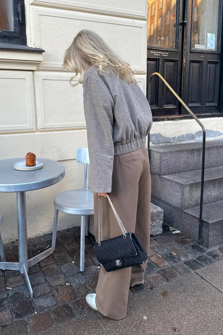 Sarahic Short Jacket - Brun Melange