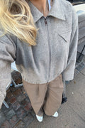 Sarahic Short Jacket - Brun Melange
