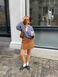Isabelle Striped Polo Jumper - Navy