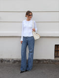 Ida Peplum Cardigan - White