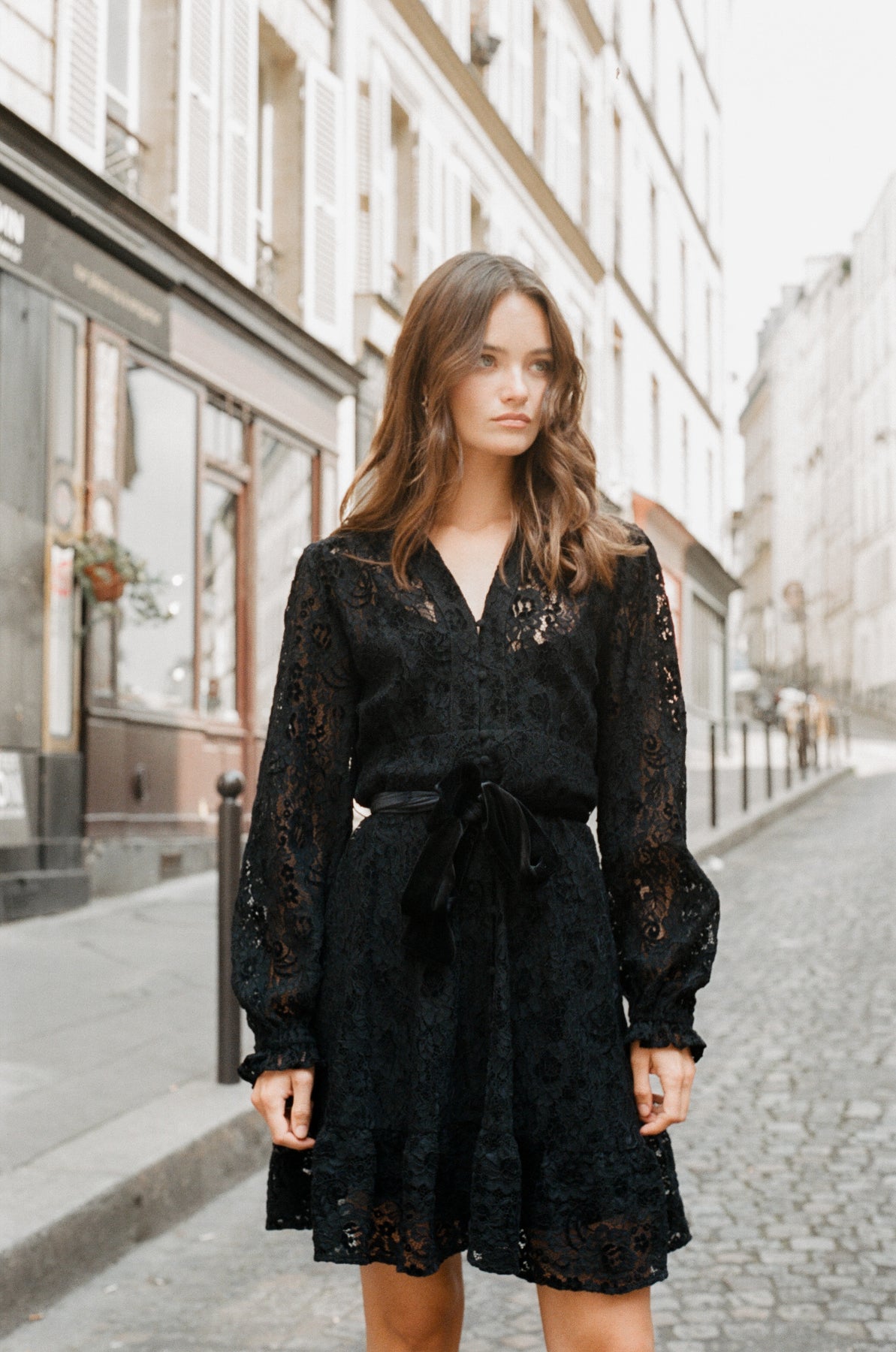 Inez Dress - Black Lace
