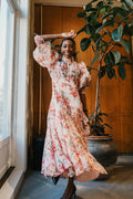 Organza Midi Dress - Pink Blossom