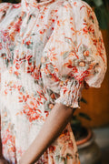 Organza Midi Dress - Pink Blossom
