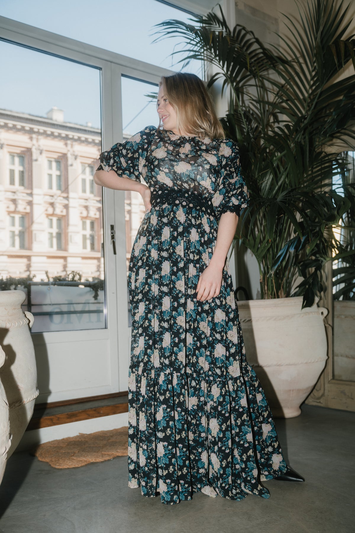 Georgette Maxi Dress - Midnight