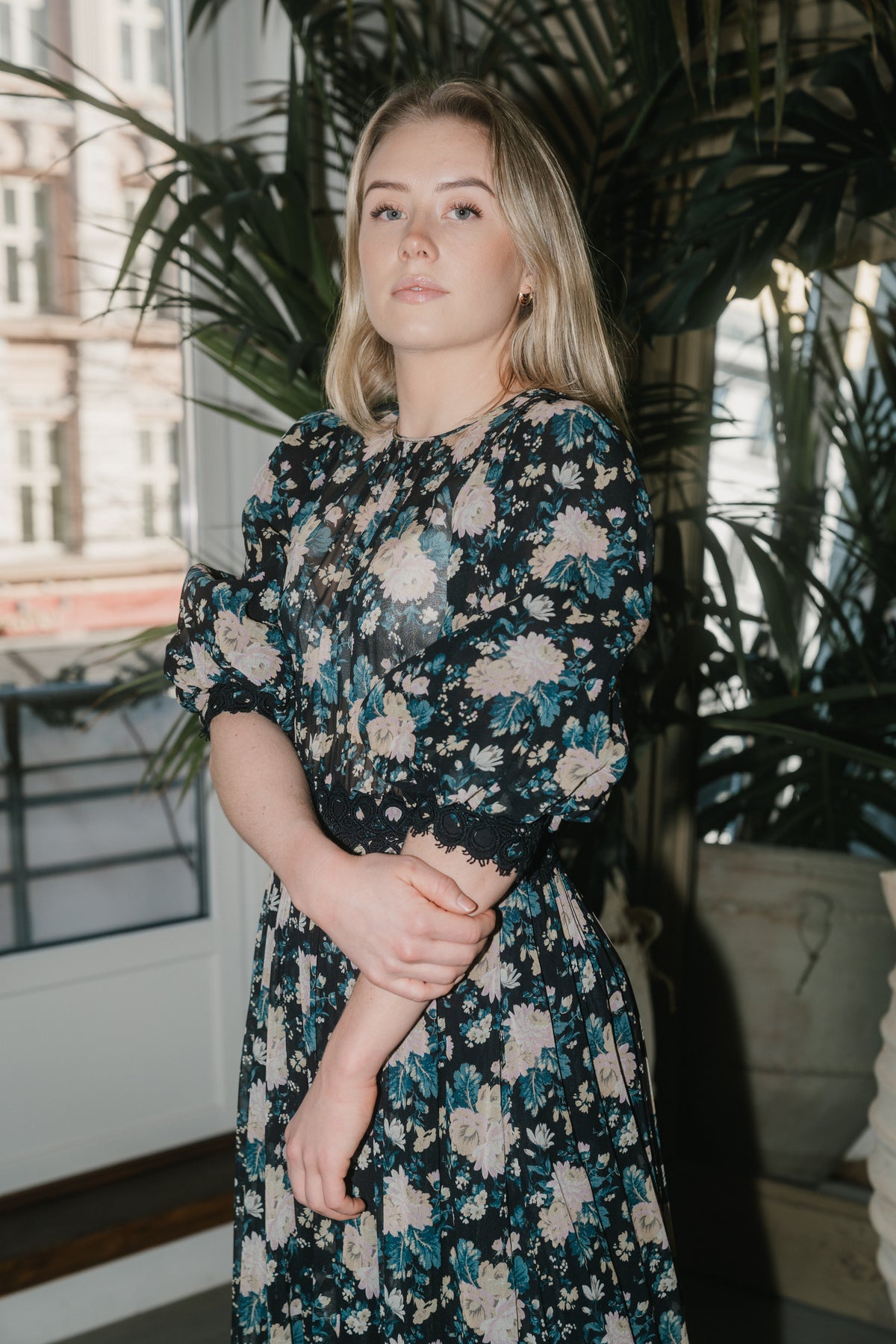 Georgette Maxi Dress - Midnight