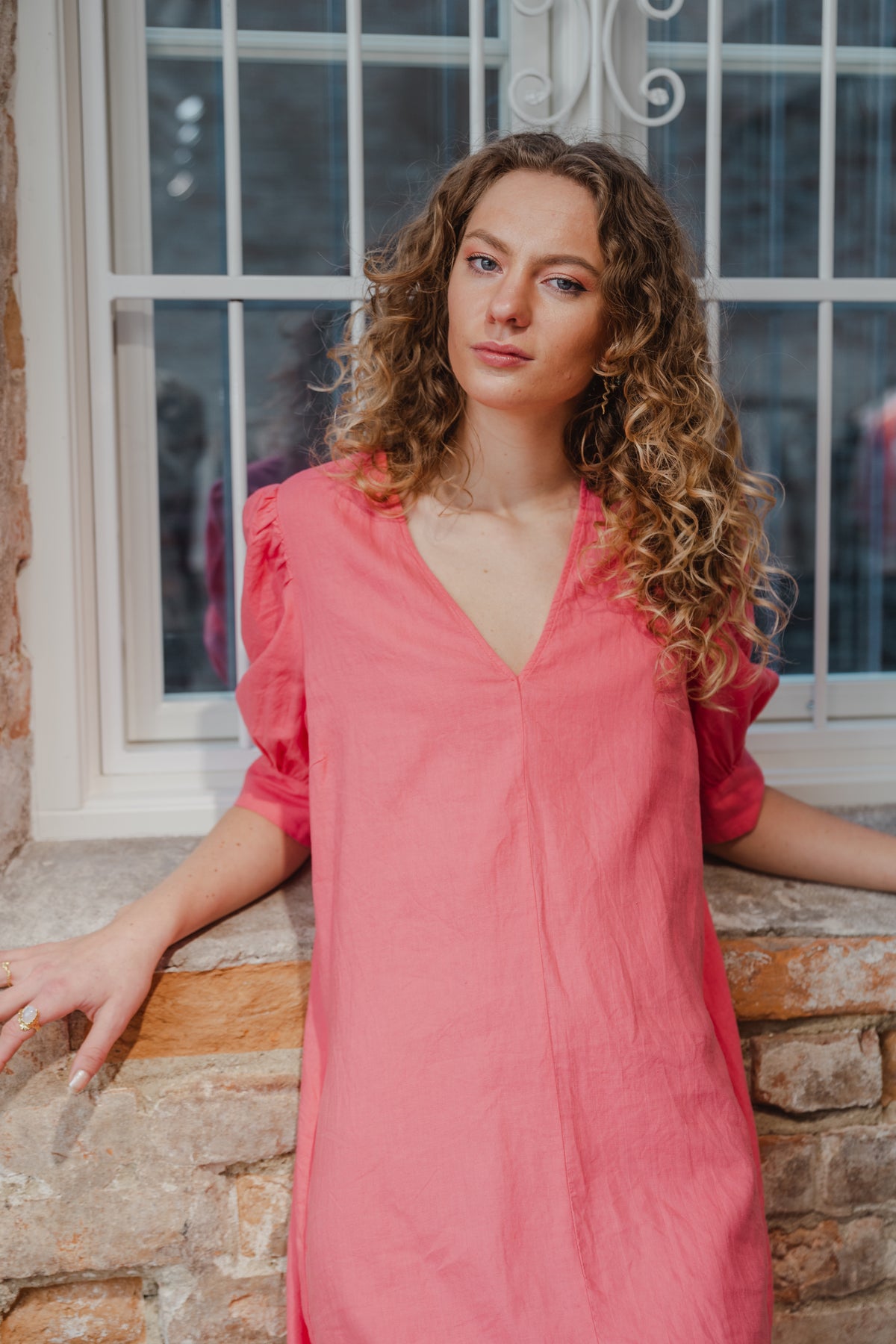 KikoIW Yanca Dress - Pink Rose