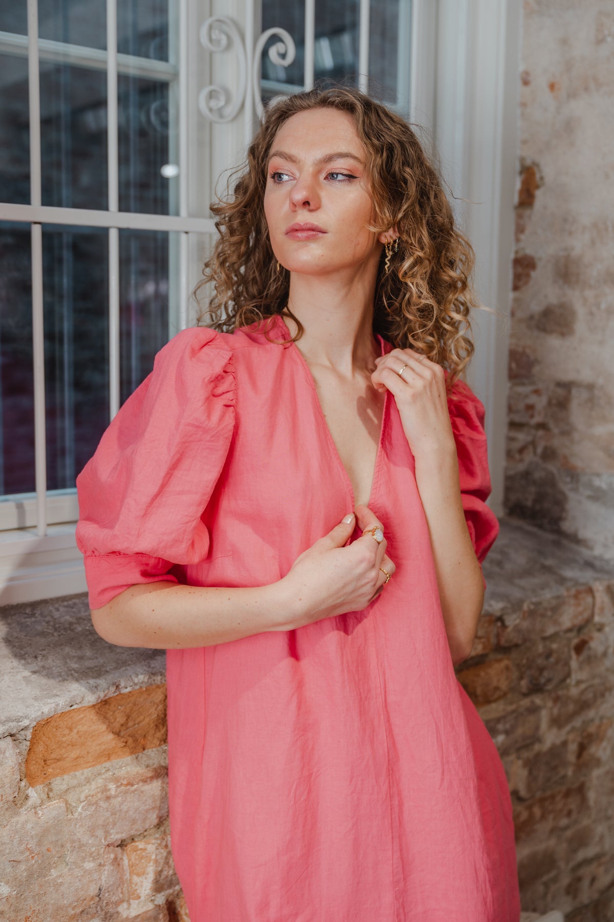 KikoIW Yanca Dress - Pink Rose