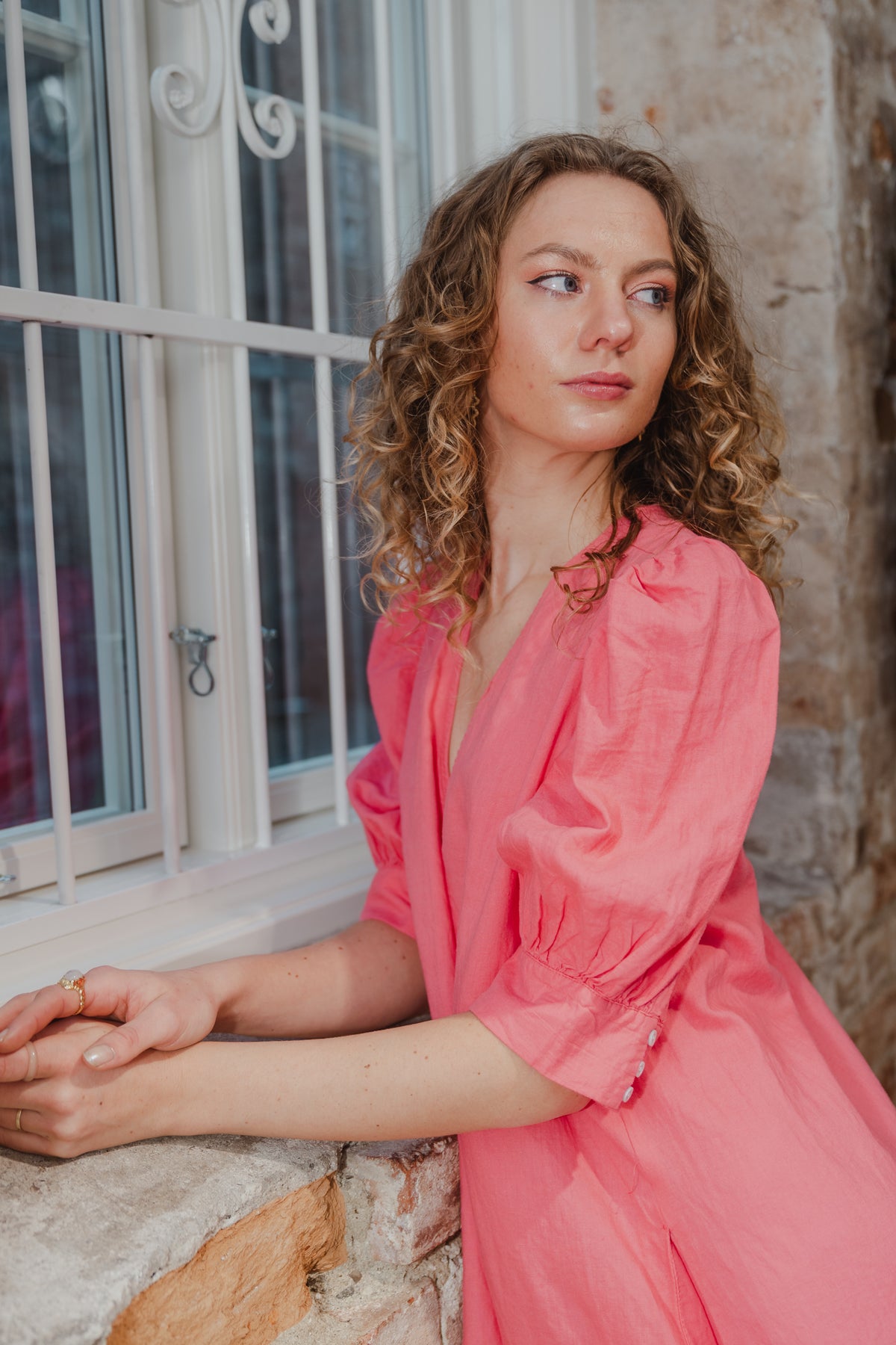 KikoIW Yanca Dress - Pink Rose