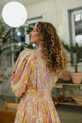 Cotton Slub Mini Dress - Grapes