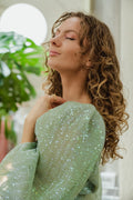 Sequins Blouse - Green
