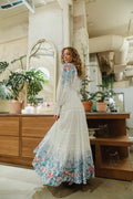 Cotton Slub Maxi Dress - Blue Field