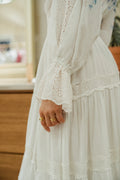 Cotton Slub Maxi Dress - Blue Field