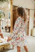 Cotton Slub Mini Dress - Rose Bouquet