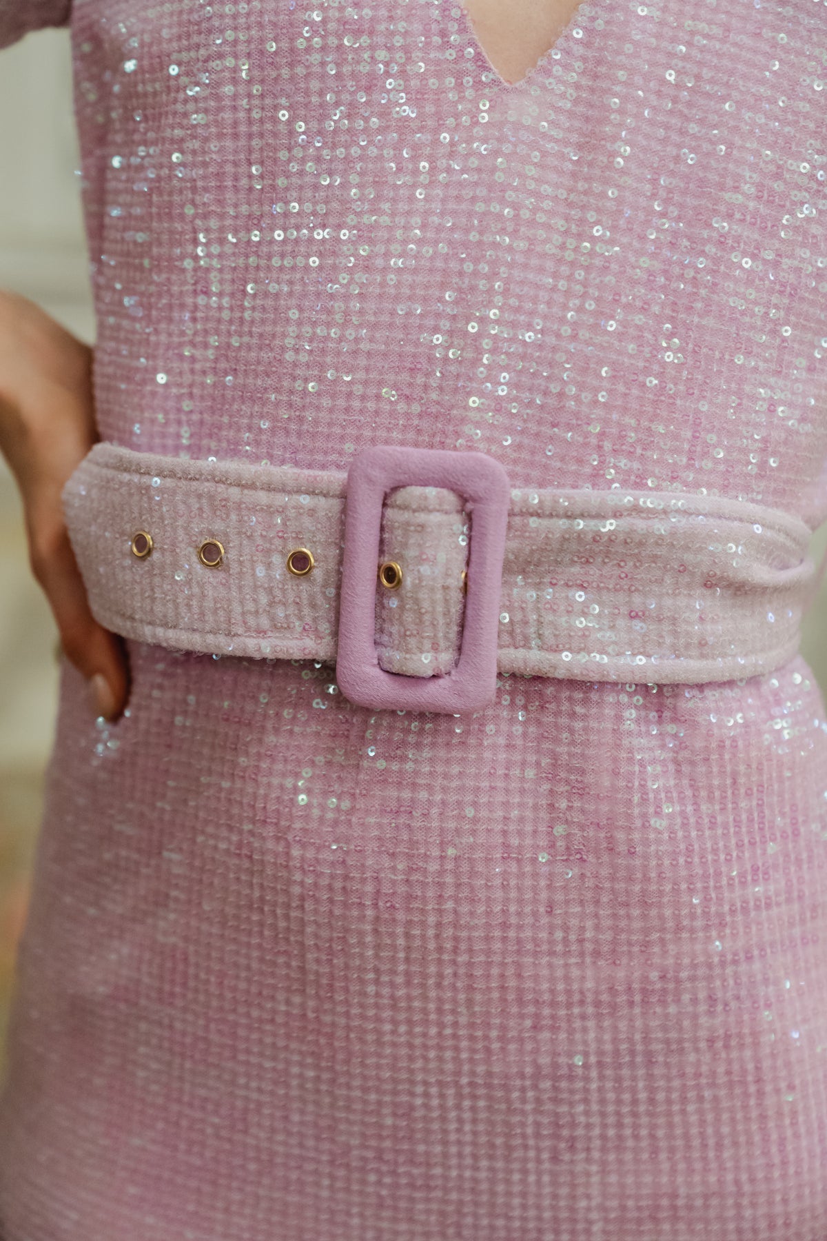 Sequins Mini Dress - Liliac