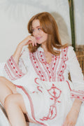 Tasha Embrodery Dress - Red