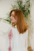 Tasha Embrodery Dress - Red