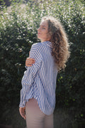 AmosIW Kiko Shirt - Blue Stripes