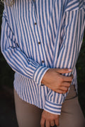 AmosIW Kiko Shirt - Blue Stripes
