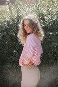 AmosIW Kiko Shirt - Pink Stripe