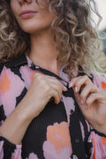 DesdraIW Shirt - Pink Poetic Flower