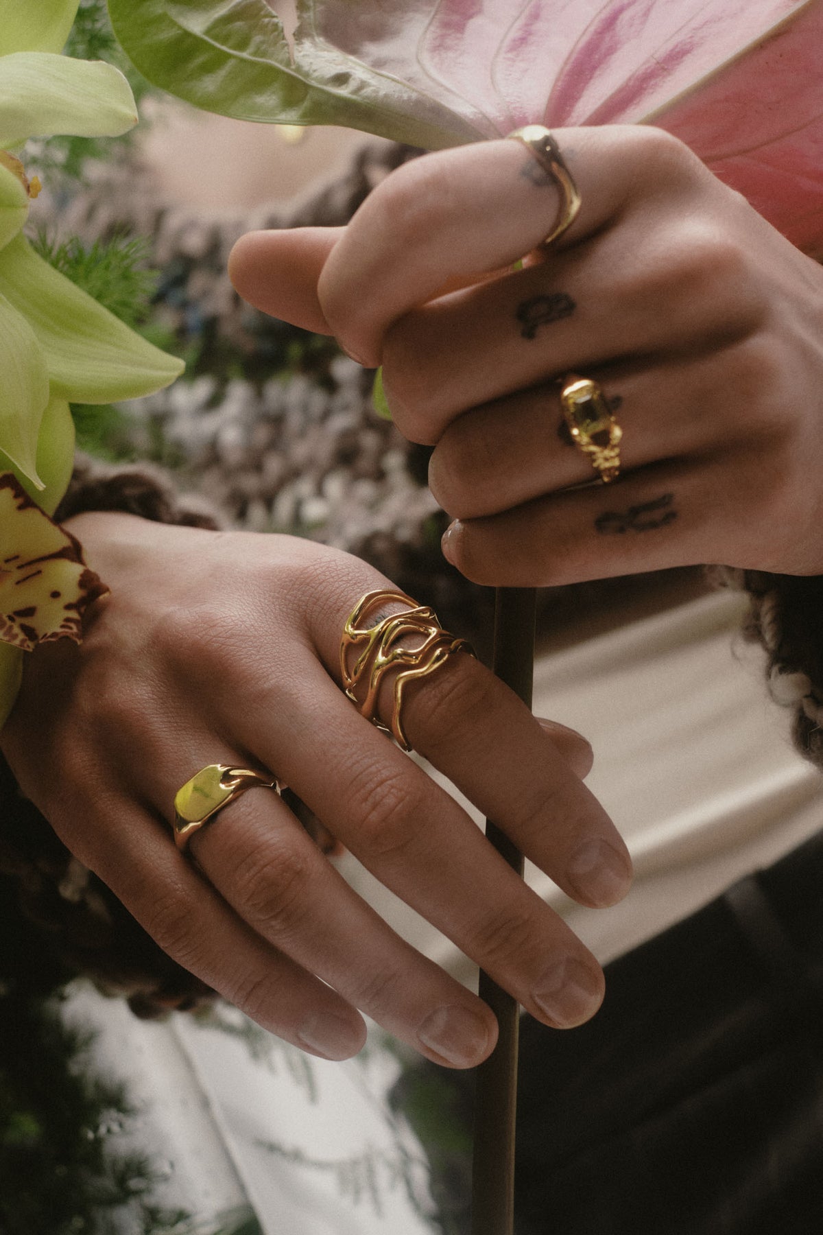 Lemon Disco Ring - Guld