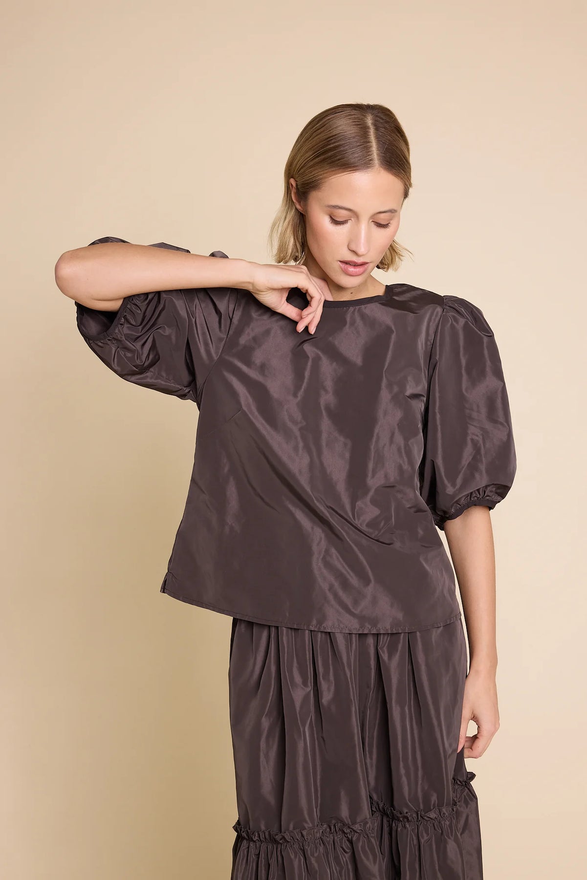 Isabel 25 Blus - Brun