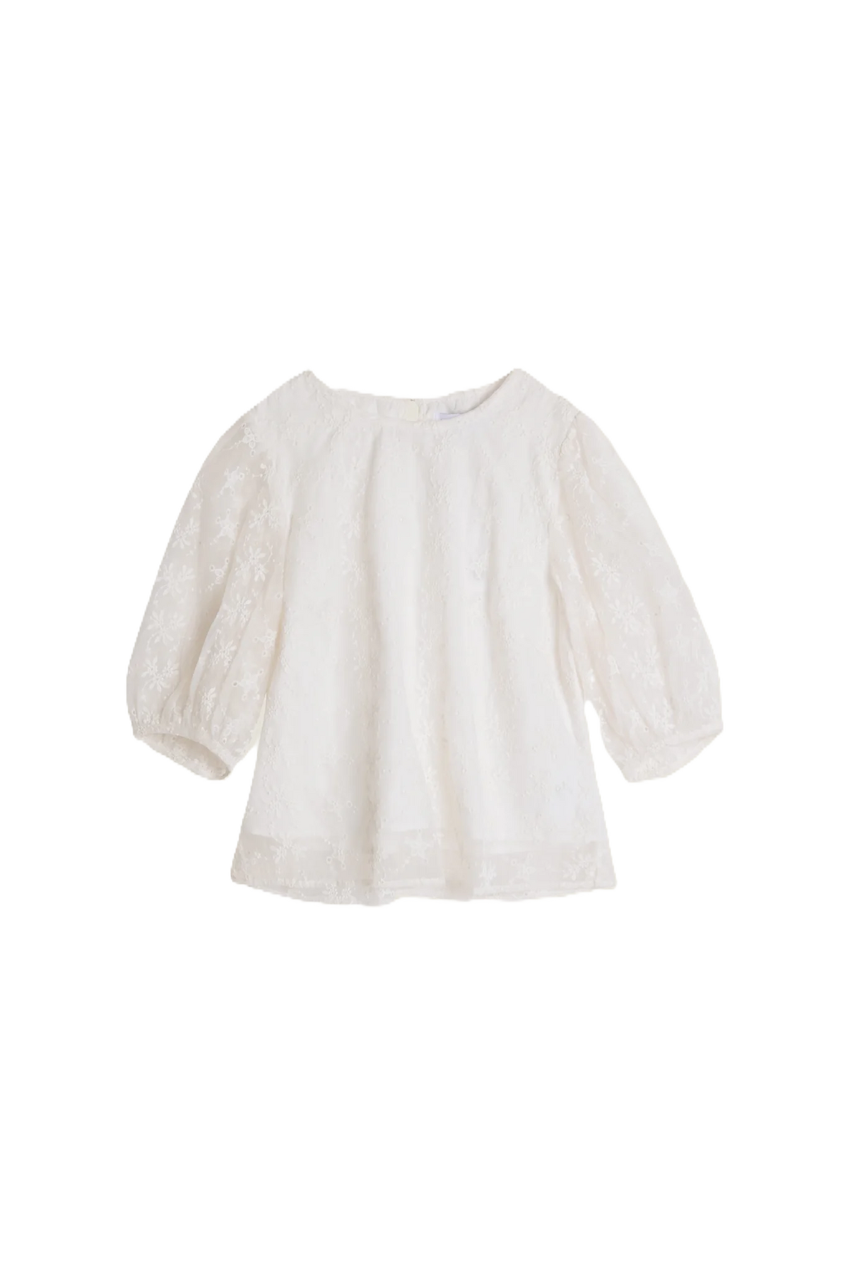 Isabel Embroidery - Vit
