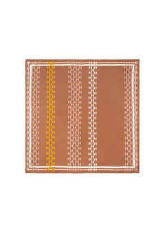 Isadora Silk Scarf Small - Mocha Mousse