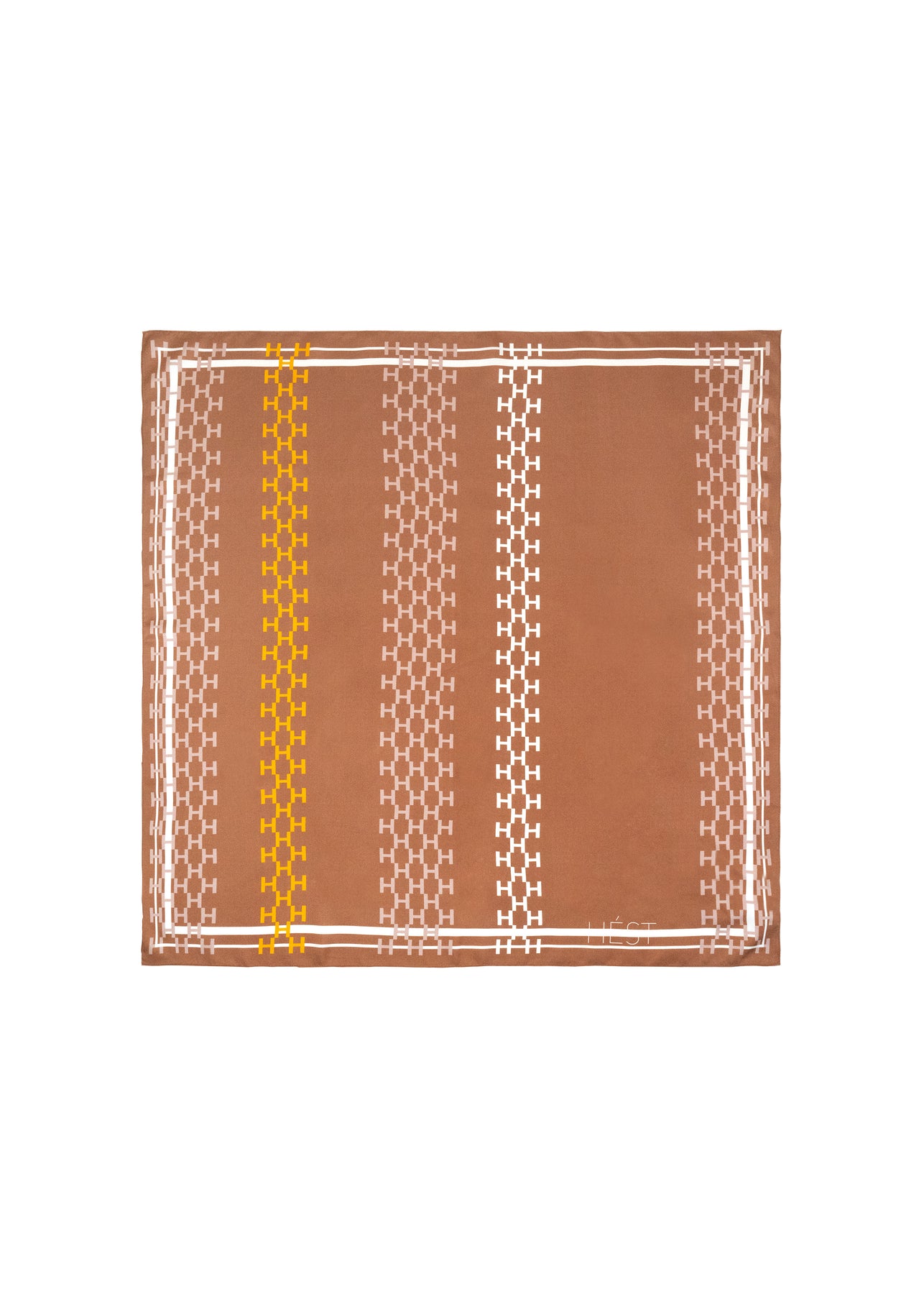 Isadora Silk Scarf Small - Mocha Mousse