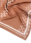 Isadora Silk Scarf Small - Mocha Mousse