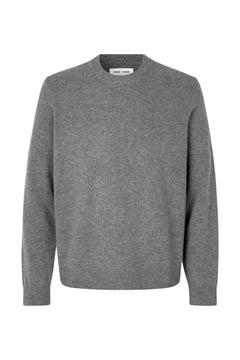 Isak Knit Sweater - Dark Grey Melange