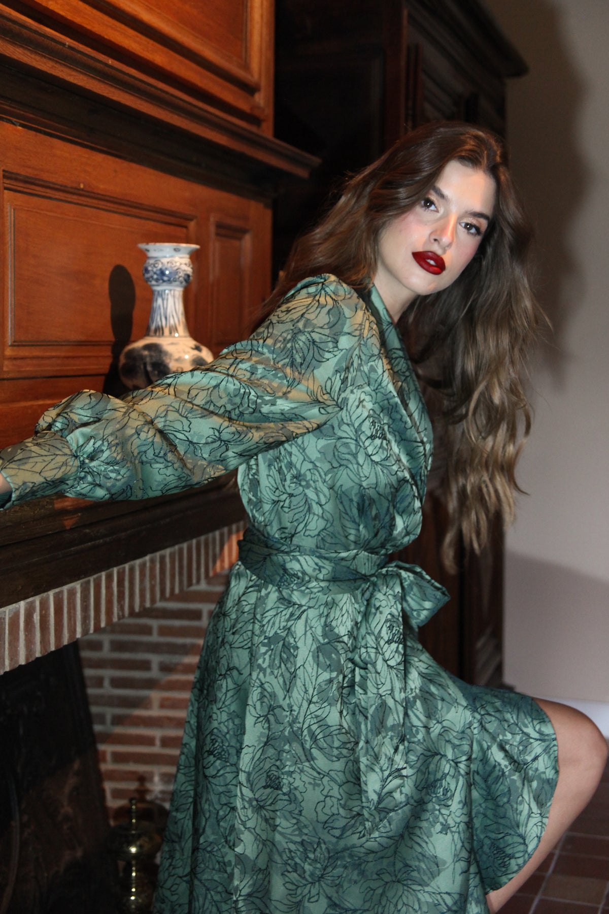 Iza Midi Dress - Green